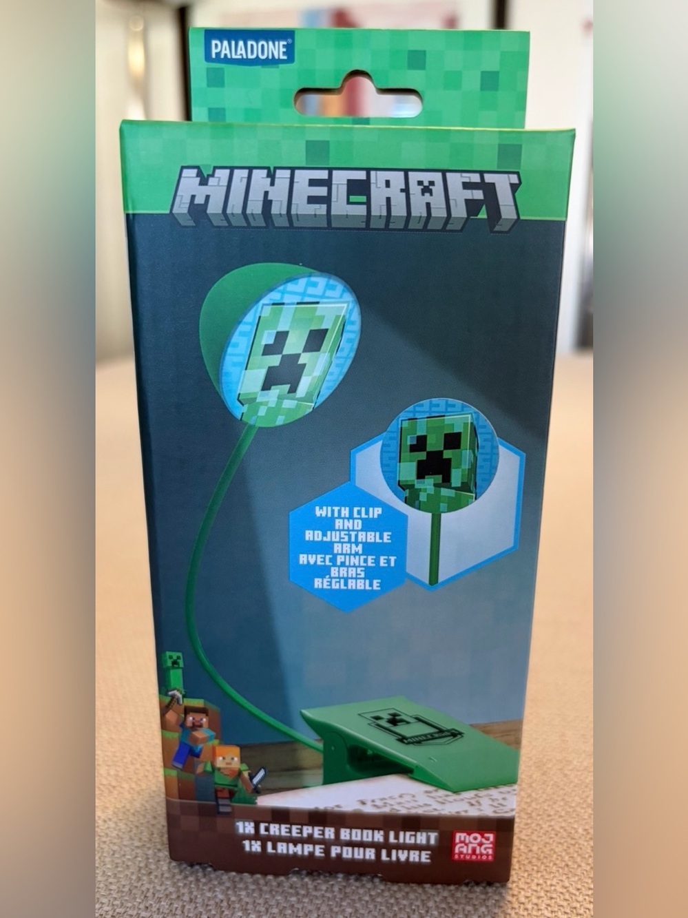 Minecraft Creeper Clip-On Book Light
